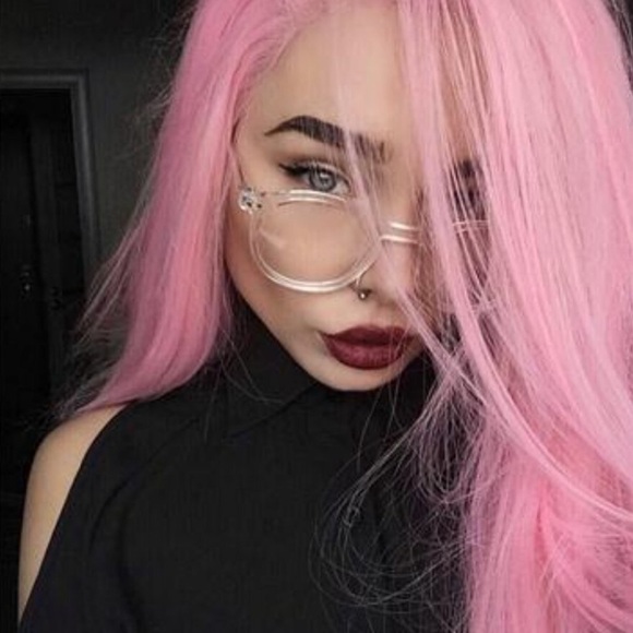 22” PINK STRAIGHT Lace Front Wig NEW
